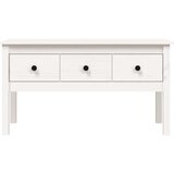  Klubska mizica bela 102x49x55 trdna borovina, (20602449) | Shoptok.si
