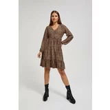 Moodo Patterned dress with frills
