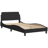  Okvir za krevet bez madraca Hanko crni 100x200 cm baršunasti | shoptok.hr