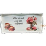  Poslužavnik s Porukom za Dušu i Rukom Pisanim Tekstom Š16146 | shoptok.hr