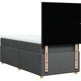  Krevet s oprugama i madracem tamnosivi 90 x 190 cm od tkanine | shoptok.hr