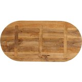 vidaXL Stolna ploča 90x40x2 5 cm ovalna od masivnog drva manga | shoptok.hr