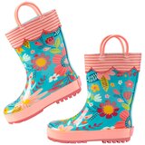 Stephen Joseph škornji za dež FLORAL SJ-8801-45D D turquise floral 23 | Shoptok.si