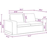 SOFA Tamno siva 182 x 80 x 82 cm tkanina | shoptok.hr