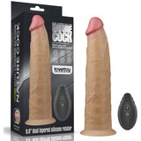 Lovetoy dual layered platinum silicone rotator 9.0" flesh Cene