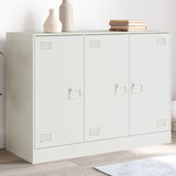 vidaXL Komoda bijela 99 x 39 x 73 cm čelična Cijene