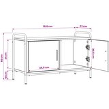  TV ormar 79,5 x 33 x 50 cm Hrast artisan Konstruirano drvo | shoptok.hr