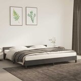 Maison Chic Posteljni okvir - Dvoposteljna postelja - Zakonska postelja brez vzmetnice temno siv 200x200 cm žamet-J4466, (21764317) | Shoptok.si