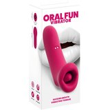 You2Toys Oral Fun - vibrator za klitoris sa sisajućom i jezičnom stimulacijom (roza) | shoptok.hr