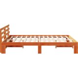  Okvir kreveta od bora Smeđa boja voska Puno drvo 150 x 200 cm | shoptok.hr