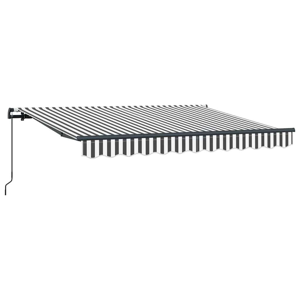  Skrovita tenda Antracit 250 x 200 cm tkanina - Antracit i bijela (antracitni okvir) 2 5 x 2 m Ručna | shoptok.hr