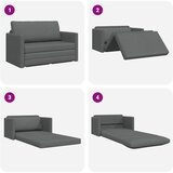  Krevet na razvlačenje 110cm Tamno siva tkanina | shoptok.hr