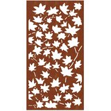  Vrtni zidni ukras 105x55 cm čelik CORTEN uzorak javorovog lišća | Eponuda.ba