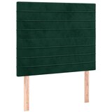  LED uzglavlje tamnozeleno 90x5x118/128 cm baršunasto | Eponuda.com