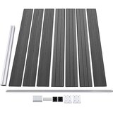  Set panela za ogradu WPC 353 x 146 cm crni | shoptok.hr