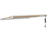 Tenda na uvlačenje žuto-bijela 3,5 x 2,5 m tkanina i aluminij | Eponuda.com
