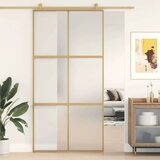  Drsna vrata zlata 102,5x205 cm mat ESG steklo in aluminij, (20983074) Cene