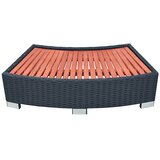  Stepenica za vruću kupku od poliratana 92 x 45 x 25 cm crna | shoptok.hr