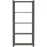  Stojalo za shranjevanje 5-nadstropno sivo 80x38x170 cm borovina | Shoptok.si