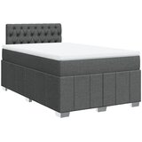  Krevet s oprugama i madracem tamnosivi 120 x 200 cm od tkanine | shoptok.hr