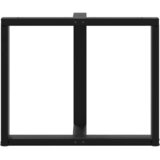  Noge za blagovaonski stol T-oblika 2 kom Crne 100x35x(72-73) cm Čelik | shoptok.hr