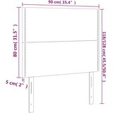  Uzglavlje krem boje 90x5x118/128 cm tkanina | shoptok.hr