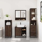 vidaXL 3-dijelni set kupaonskog namještaja boja smeđeg hrasta drveni | shoptok.hr