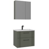 Hanah home Kupatilski ormarić sa umivaonikom i ogledalom (2 komada) Bari 65 v2 232 | Eponuda.com