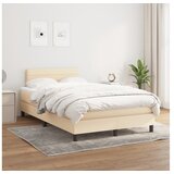  S oprugama i madracem krem 120 x 200 cm od tkanine | shoptok.hr