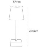 Globo 28061S - LED prigušiva, punjiva stolna lampa na dodir XAYDEN LED/2W/5V 800 mAh crna | Eponuda.com