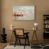  Slika - Cranes in the Morning (1 Part) Wide 120x80 U prirodnom drvenom okviru | shoptok.hr