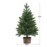 Božična dekoracija 60 cm visoko umetno namizno drevo, umetno božično drevo, zeleno | Shoptok.si