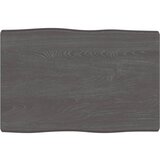 vidaXL Mizna plošča temno siva 60x40x(2-4) cm obdelan les naraven rob Cene