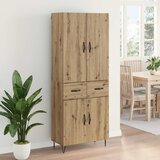  Highboard 2 kom. Umjetnički hrast 69,5 x 34 x 180 cm Slike