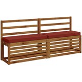  Jastučići za klupe - 2 dijela VUGHT 2 pcs 100% poliester Crvena | shoptok.hr