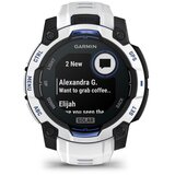 Garmin pametni sat Instinct 3 45 mm Solar, boja bijelog kamena, remen bijelo-plavi (Limited Edition) | shoptok.hr