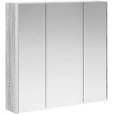  Kopalniška ogledalna omara Siva Sonoma 73.5 x 15.5 x 70 cm, (5000233319) | Shoptok.si