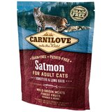 Carnilove cat adult sensitive & long hair - losos 400 g Cene