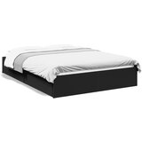 vidaXL Okvir za krevet s ladicama crna 120x200 cm konstruiranog drva Cijene