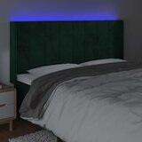  LED uzglavlje tamnozeleno 183 x 16 x 118/128 cm baršunasto | Eponuda.ba