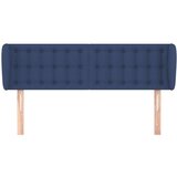  Uzglavlje s ušima plavi 147x23x78/88 cm od tkanine | shoptok.hr