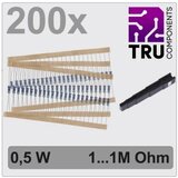 TRU COMPONENTS TC-12888472 T22P081 komplet metalnoslojnih otpora aksijalno ožičen 0.5 W 1 % 200 St. | Eponuda.ba