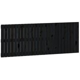 Maison Chic stensko posteljno vzglavje - vzglavna omarica - nočna omarica črno 159,5x3x60 cm trdna borovina, (21706834) | Shoptok.si