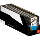 Večkratno pakiranje Sheba različice v vrečkah za ohranjanje svežine 28 x 85 g - Sauce Lover s tuno