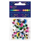  Gibljive oči s trepalnicami v barvi - 36 kosov (dekoracije oči) | Shoptok.si