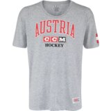 CCM Men's T-shirt FLAG TEE TEAM AUSTRIA Athletic Grey cene
