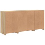 vidaXL Komoda z LED lučkami sonoma hrast 142,5x37x67 cm | Shoptok.si
