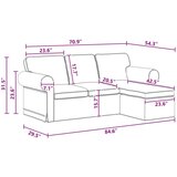 SOFA Kavč Temno siva, (5000146292) | Shoptok.si