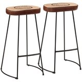  Barski stolci 2 kom tamnosmeđi 44 x 37,5 x 78 cm | shoptok.hr