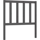 Maison Chic posteljno vzglavje - vzglavna omarica - nočna omarica sivo 106x4x100 cm trdna borovina, (21705753) | Shoptok.si